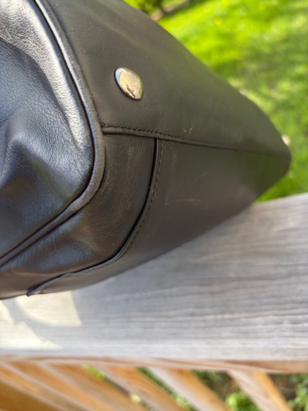 Coach Black Taylor Pebbled Leather Satchel Structured Tote with Front Pocket. - Picture 7 of 12